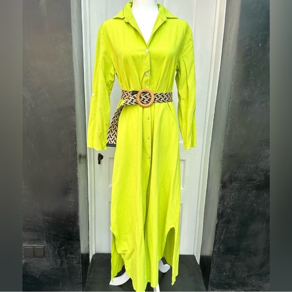 Shirtdress, lime, large - Picture 2 of 5